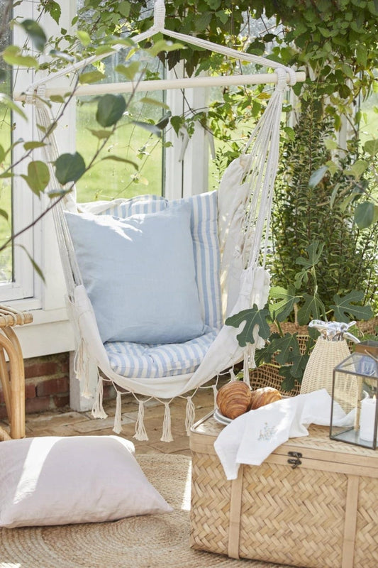  Hängesessel Mit Quasten, Beige