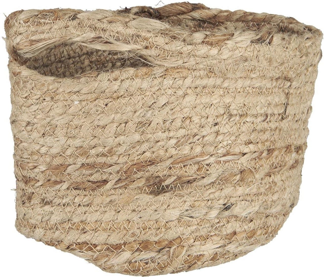  Jute-Korb Mit Henkel, Ø 14 X H 14 Cm