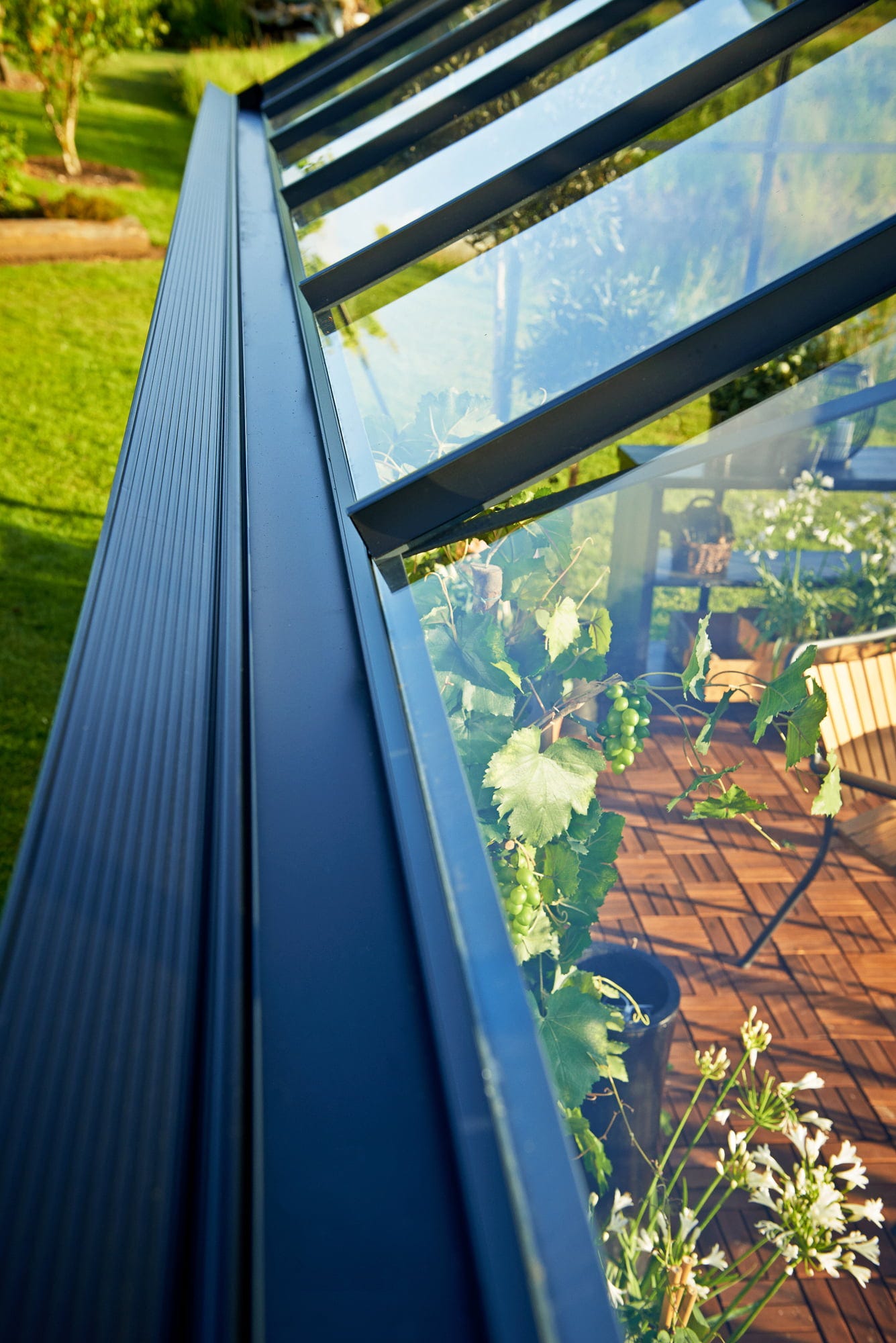 Juliana Gewächshaus Gartner - Anthrazit Mit 3 Mm ESG, 16,2 M²