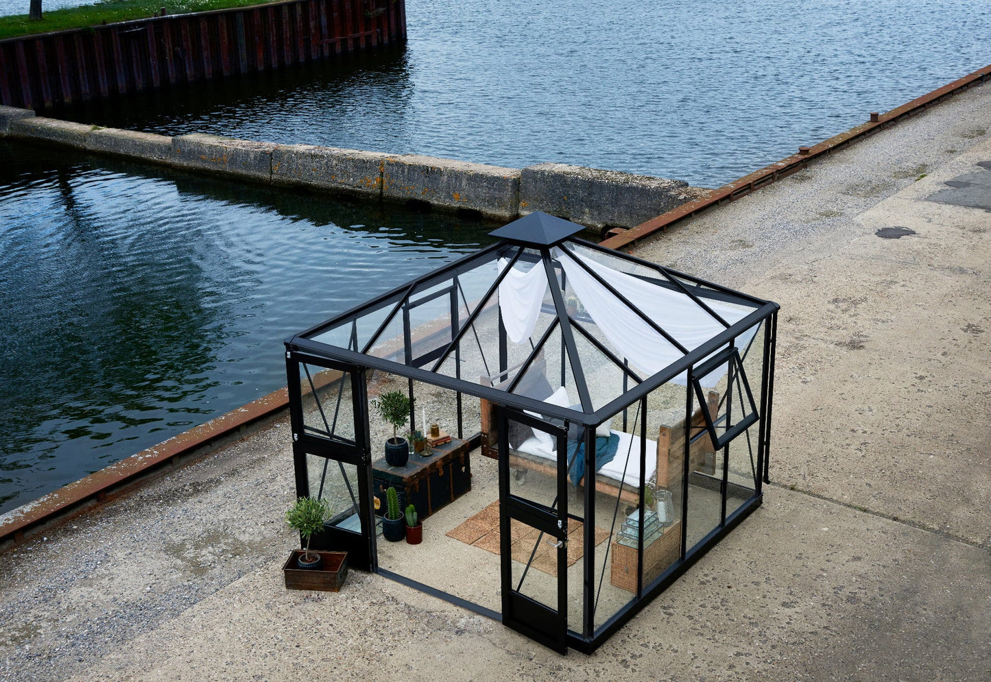 Juliana Gewächshaus Oase - Anthrazit, 8,8 M²