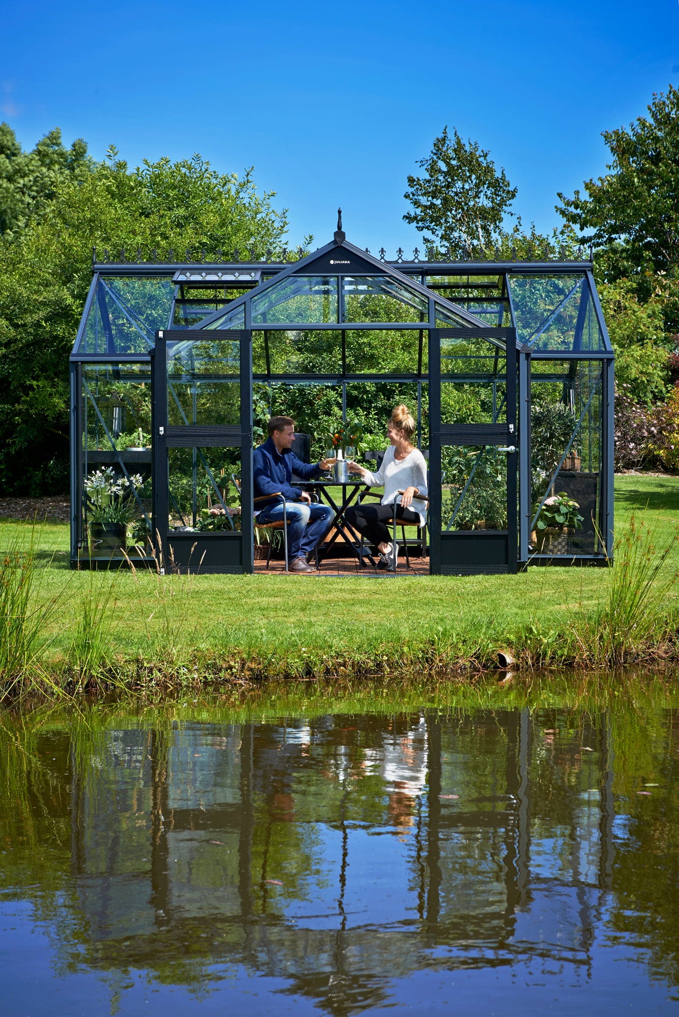 Juliana Gewächshaus Orangerie - Anthrazit, 15,1 M²