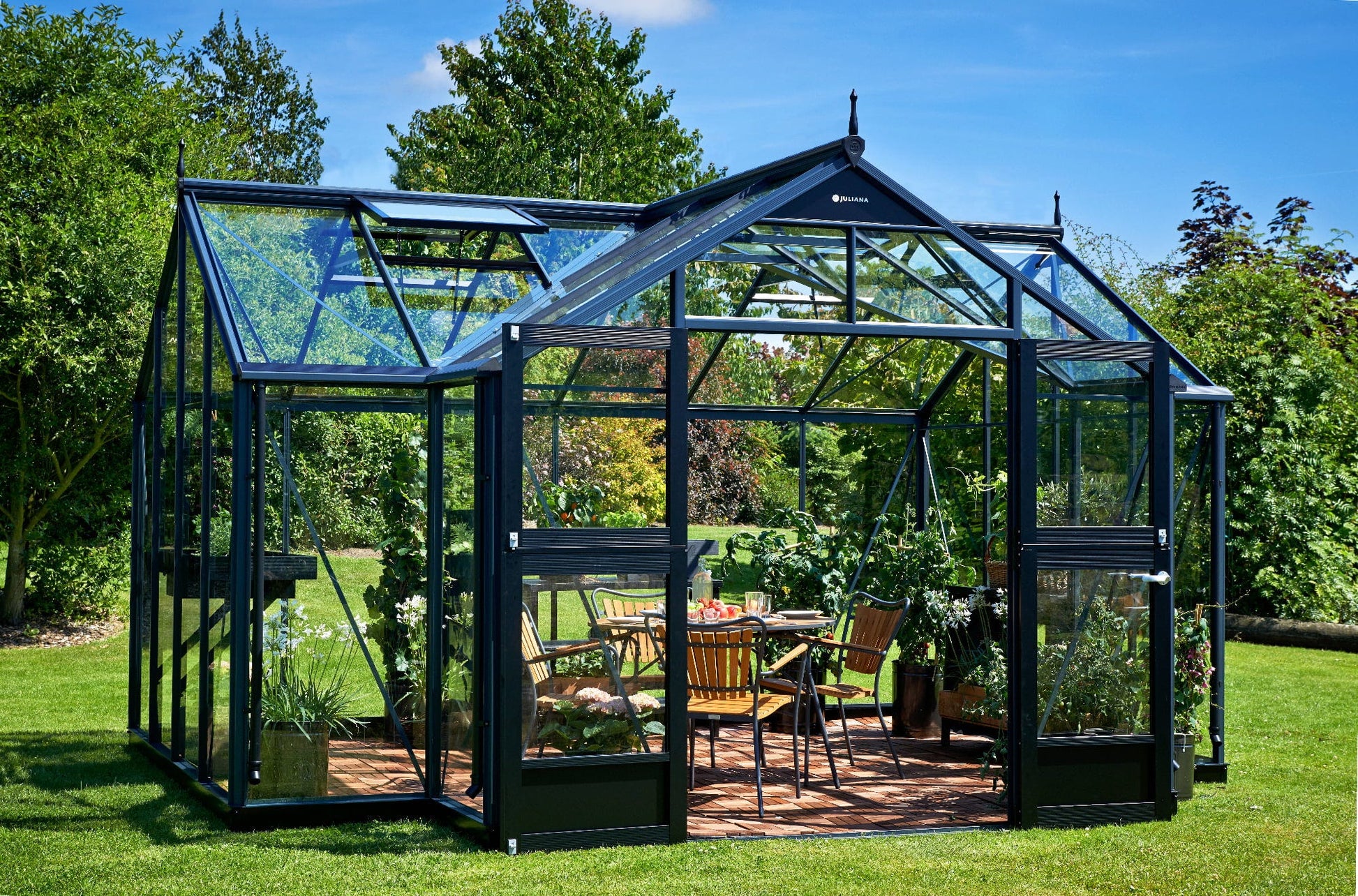 Juliana Gewächshaus Orangerie - Anthrazit, 15,1 M²