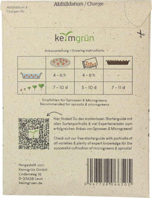  Bio-Keimsaat Rettich, 50 G