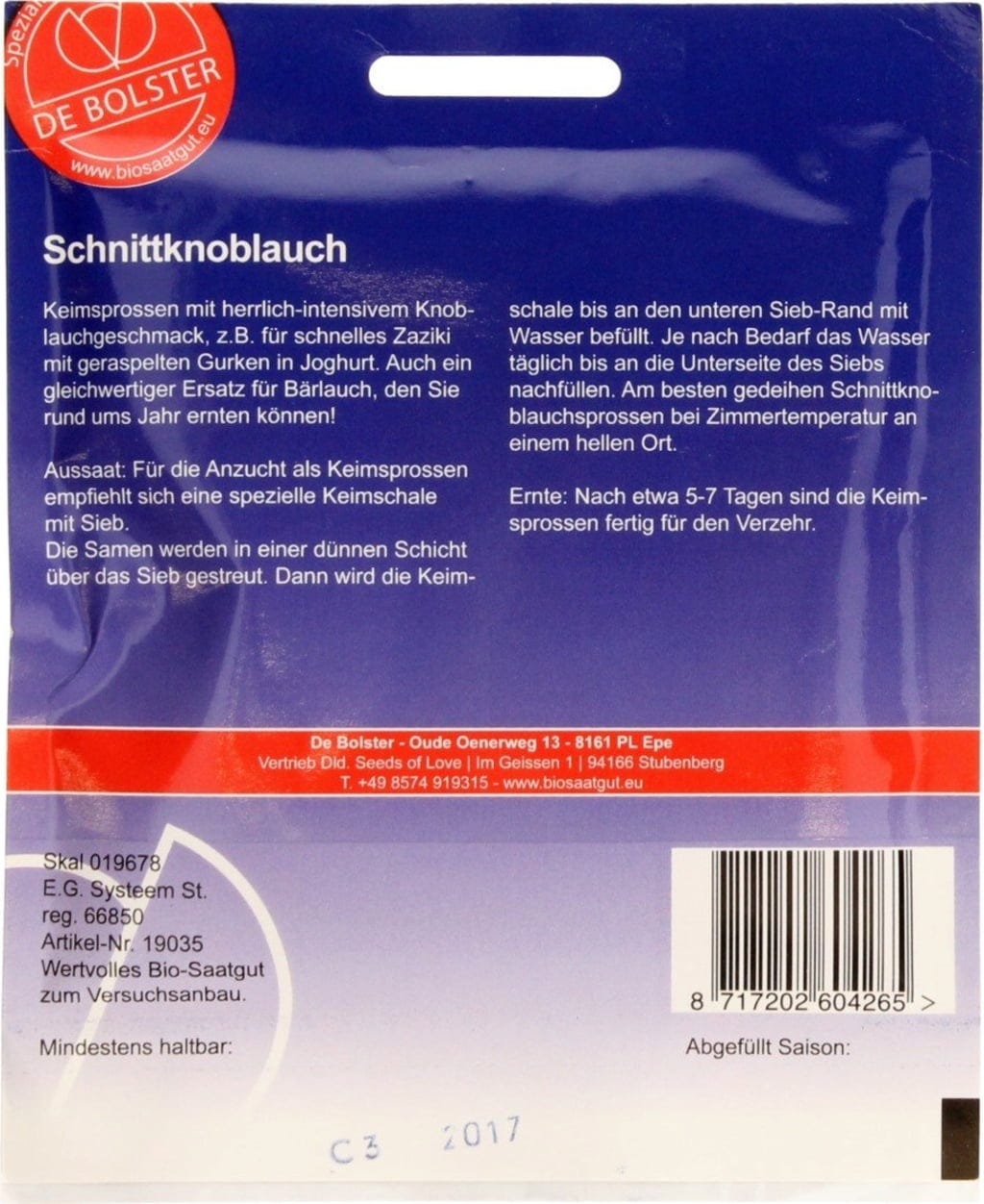  Keimsprossen "Schnittknoblauch", 20 G