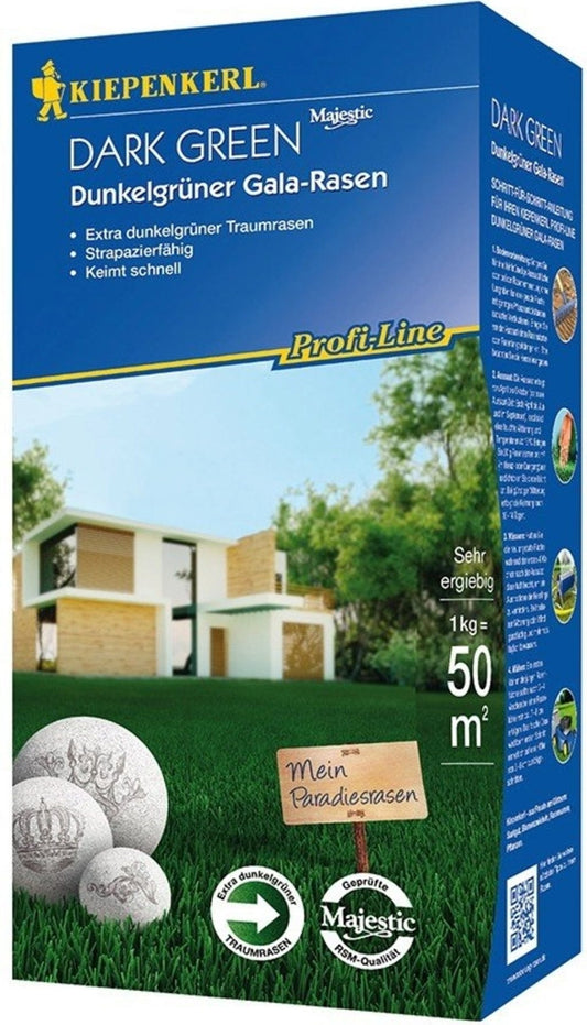  Dunkelgrüner Gala-Rasen "Dark Green", 1 Kg