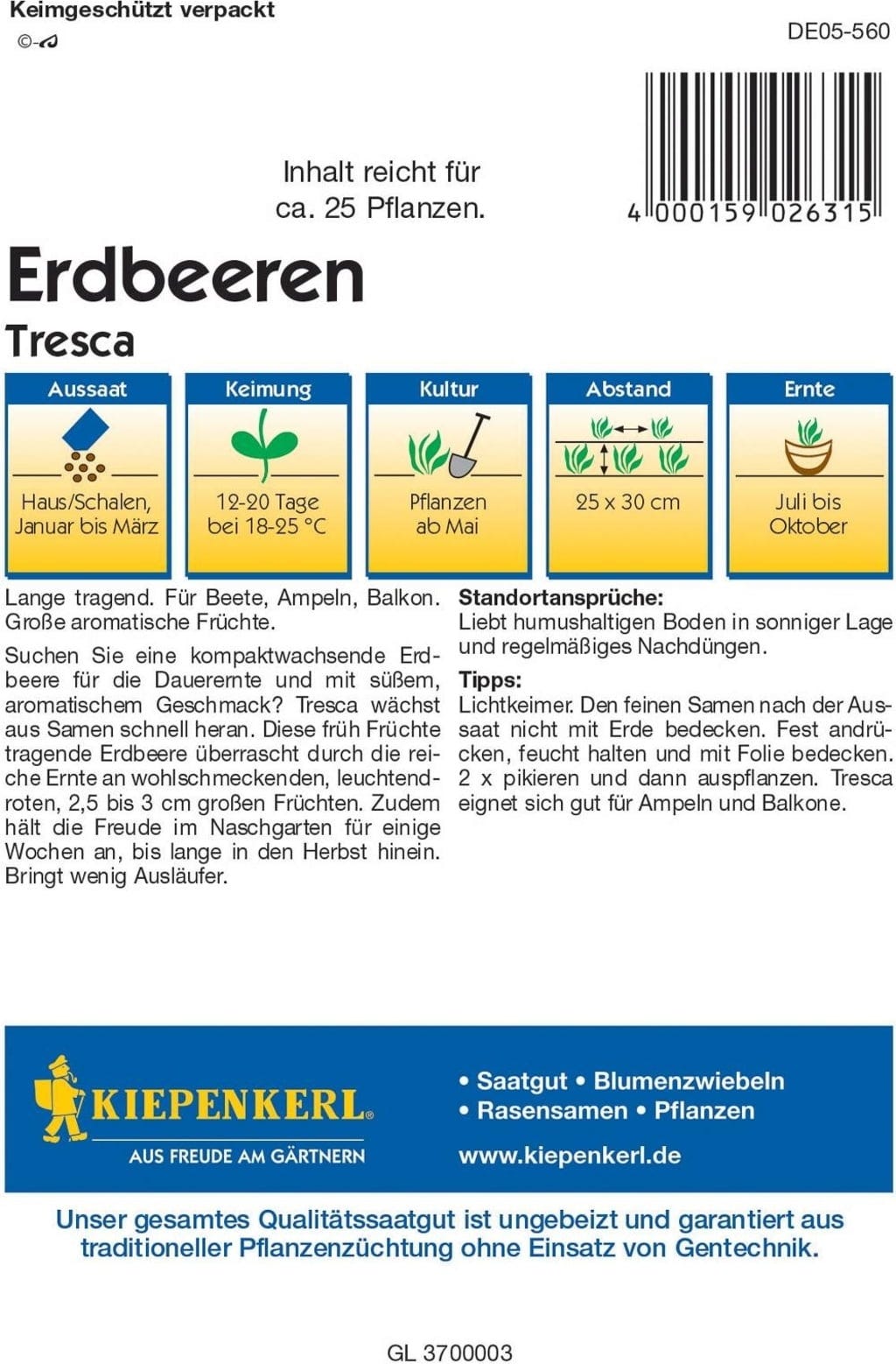  Erdbeeren "Tresca"