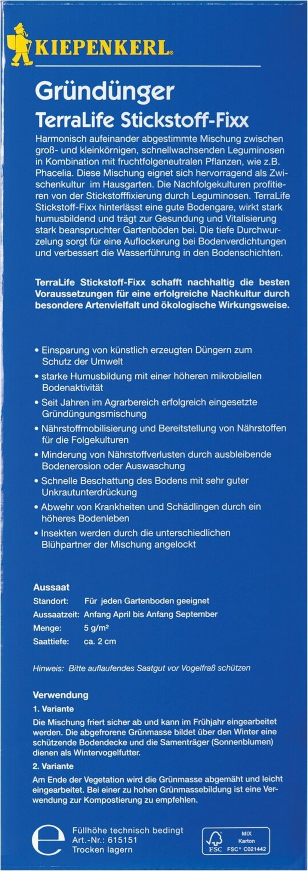  Gründünger - Terra Life Power N-Fixx, 500 G