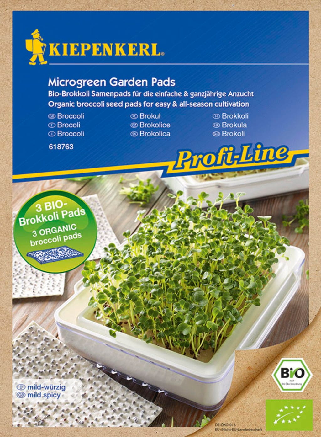 MicroGreen Duo-Garden Nachfüllpads BIO-Brokkoli, 3 Stück