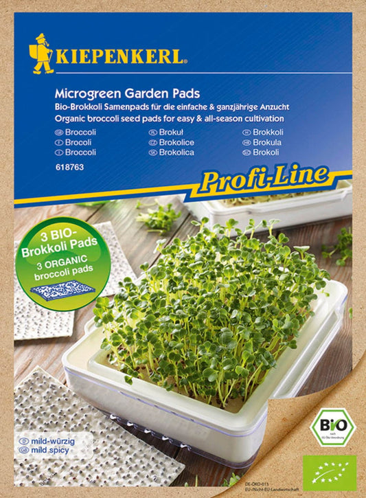  MicroGreen Duo-Garden Nachfüllpads BIO-Brokkoli, 3 Stück