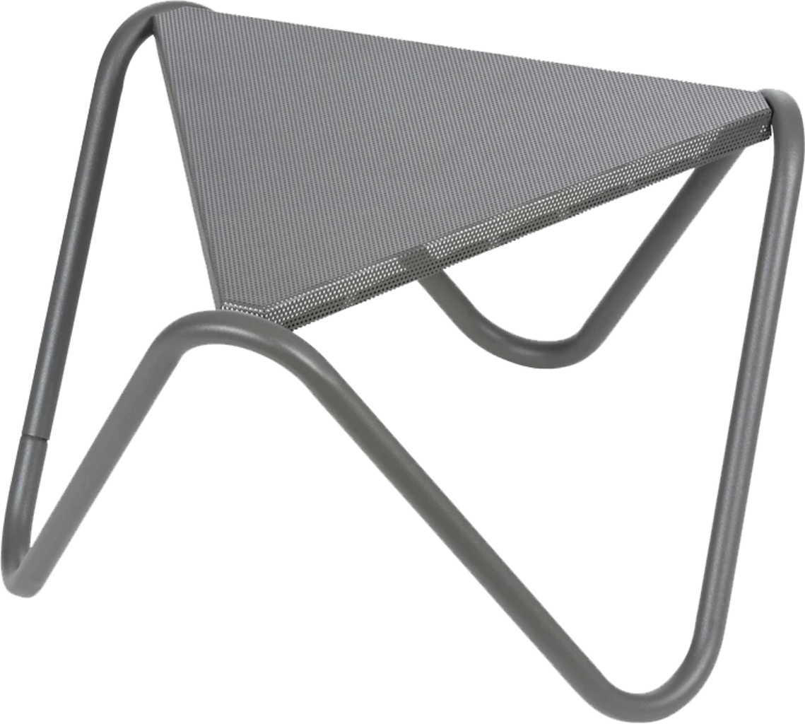 Lafuma VOGUE Beistelltisch Mit Perforierter Platte, Titane