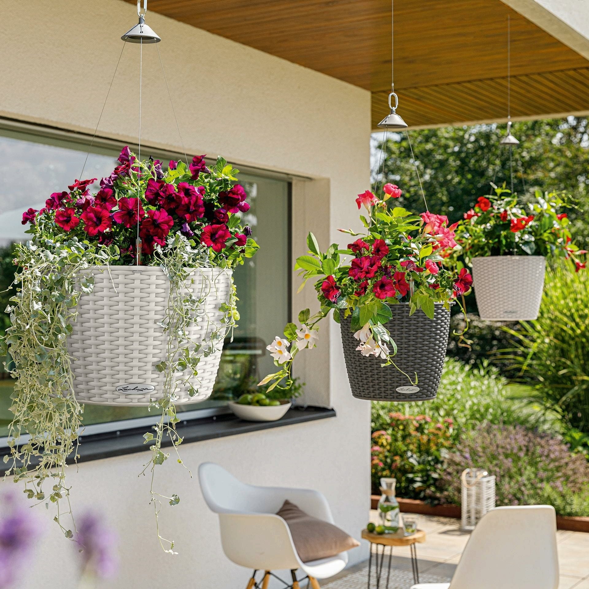 LECHUZA Blumenampel NIDO Cottage 35, Weiß