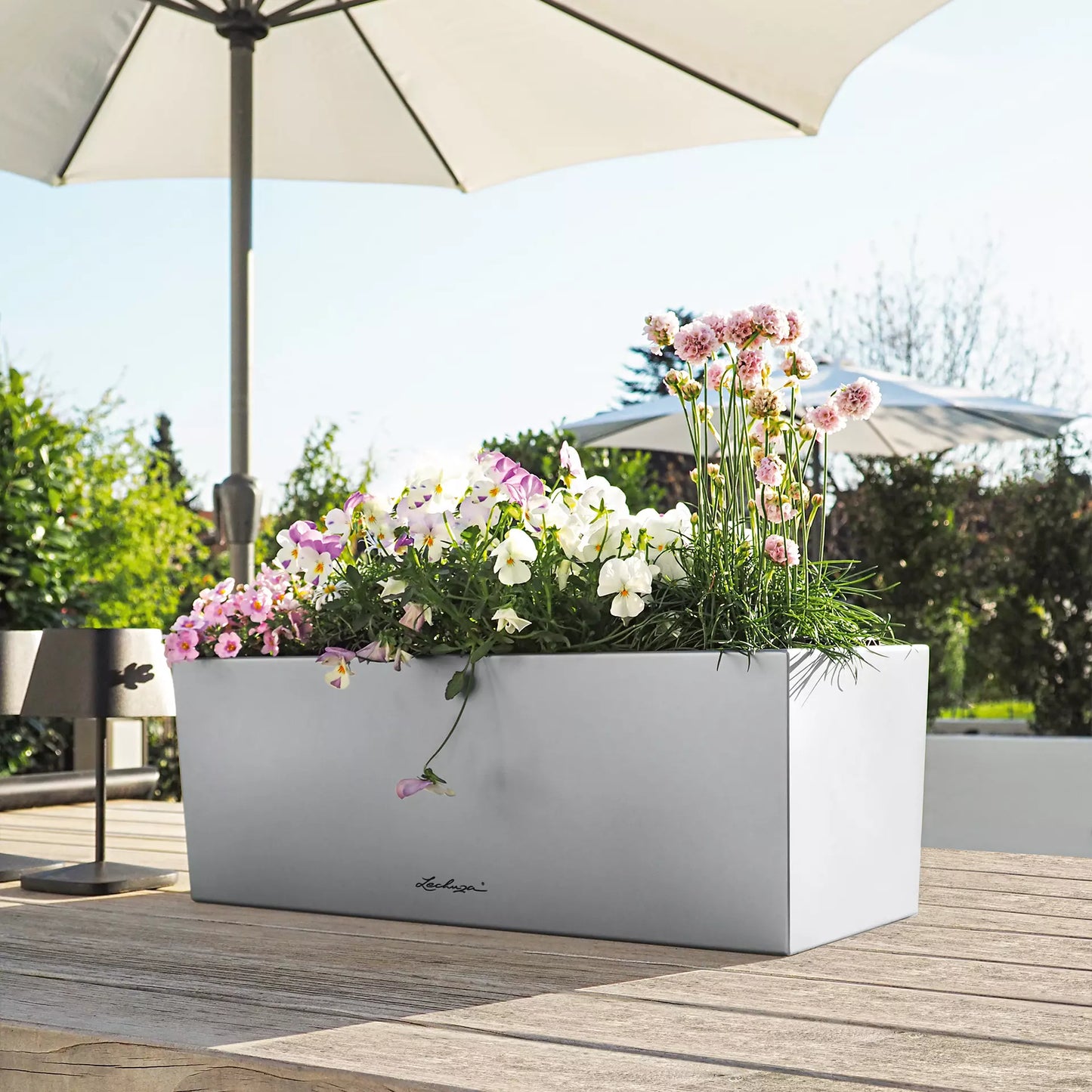 LECHUZA Pflanzgefäß BALCONERA Steel, 50 Cm