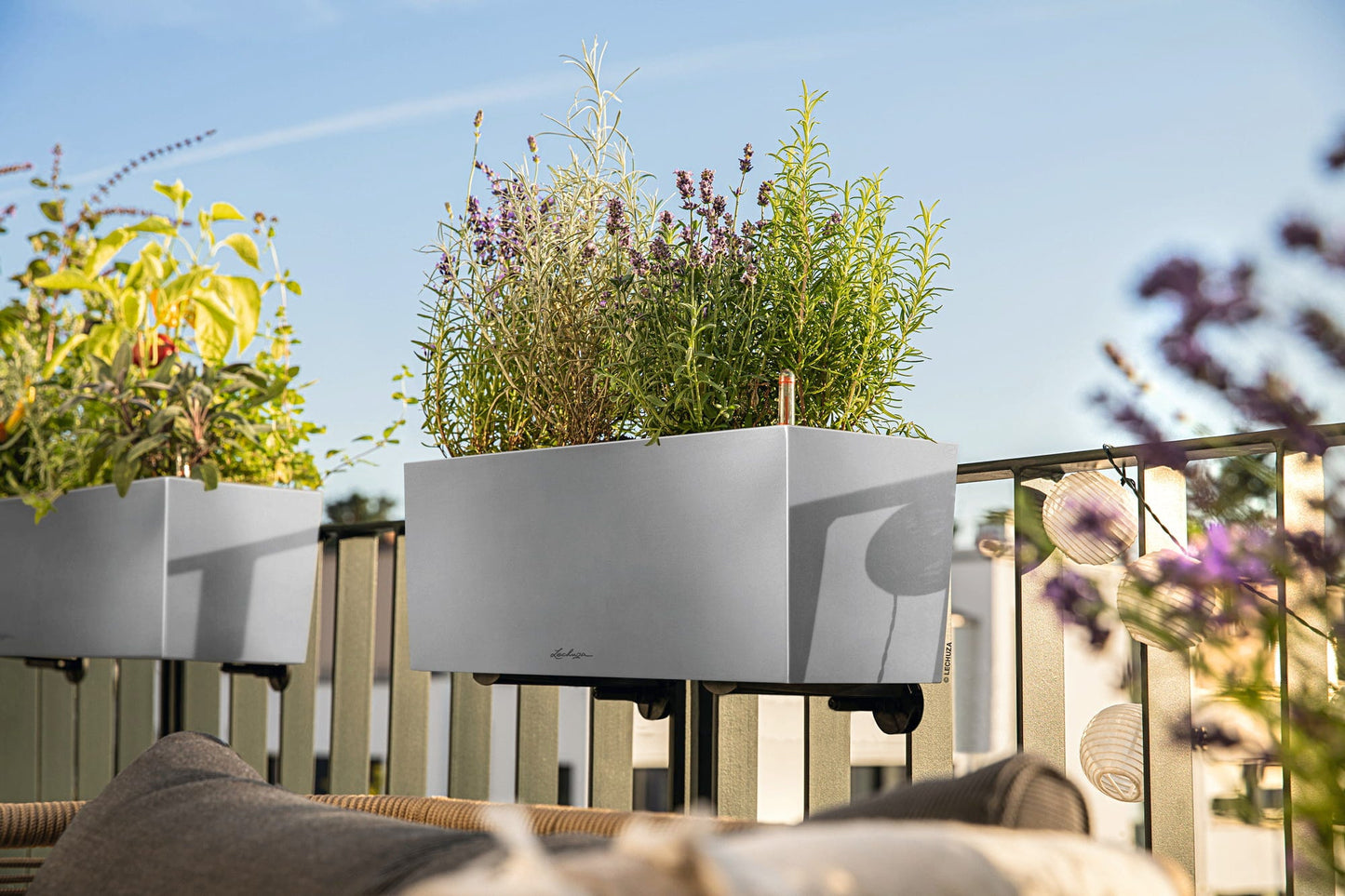 LECHUZA Pflanzgefäß BALCONERA Steel, 50 Cm
