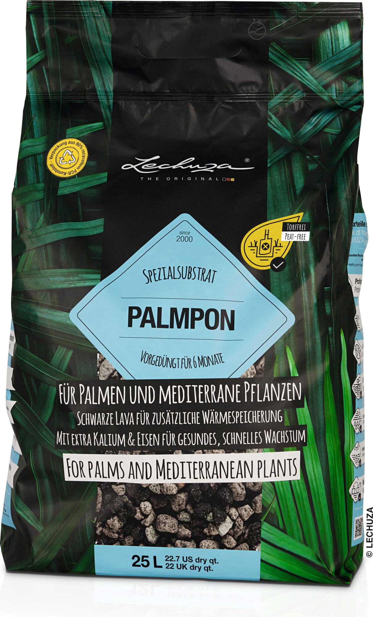 LECHUZA Substrat Palm-PON, 25 Liter