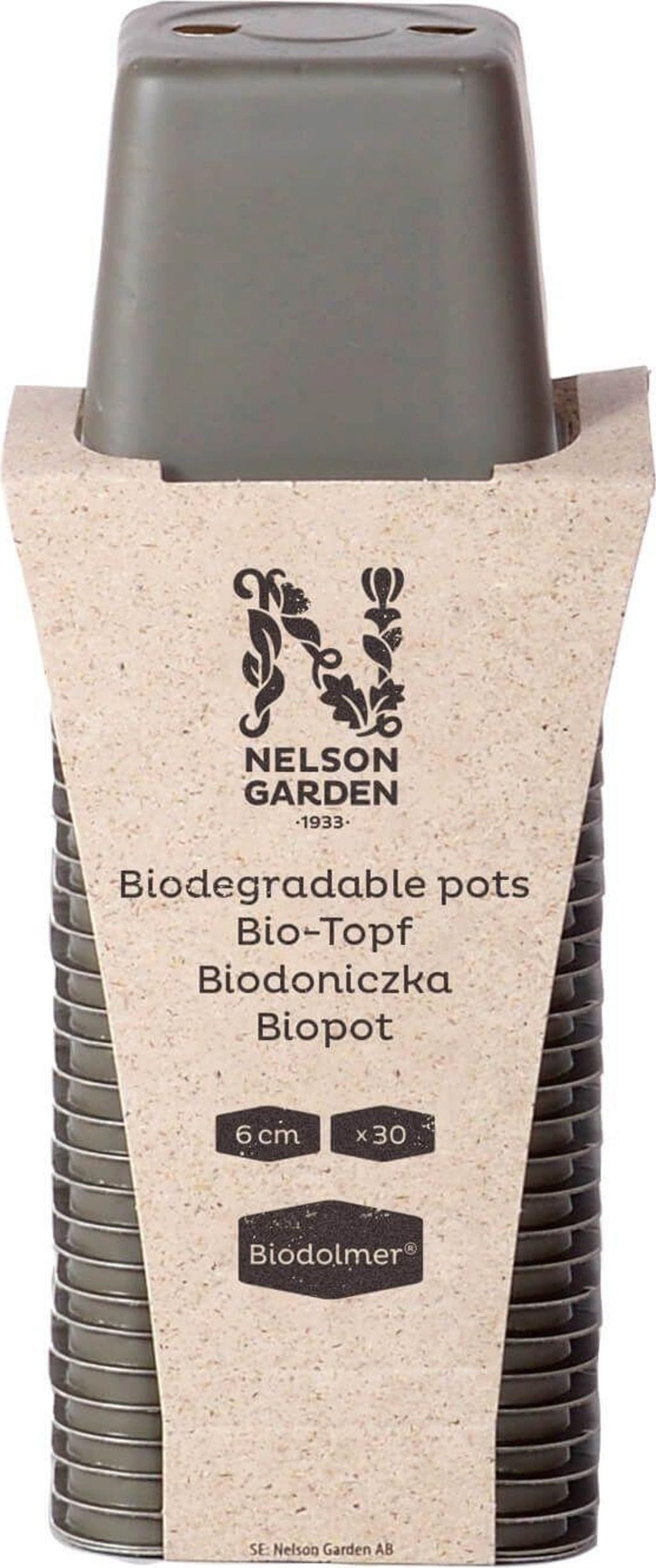  Bio Anzucht-Töpfe Quadratisch 6 Cm, 30 Stück