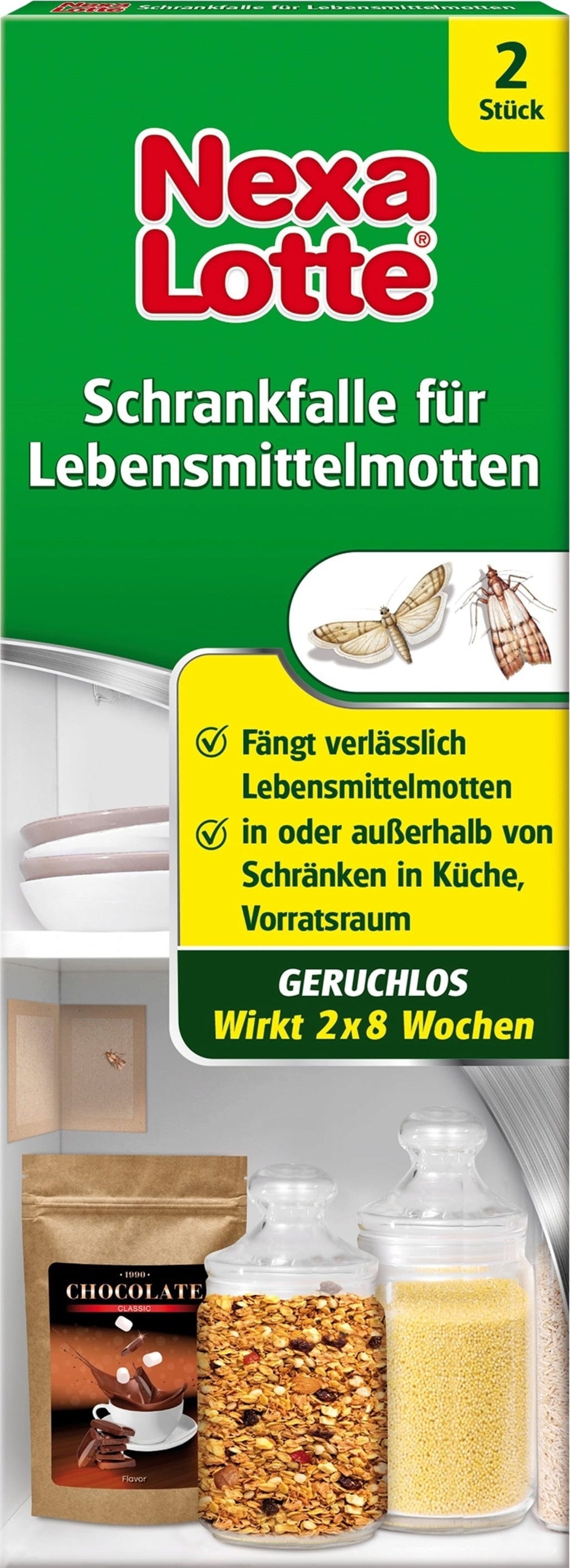  Schrankfalle Für Lebensmittelmotten, 2 Stück
