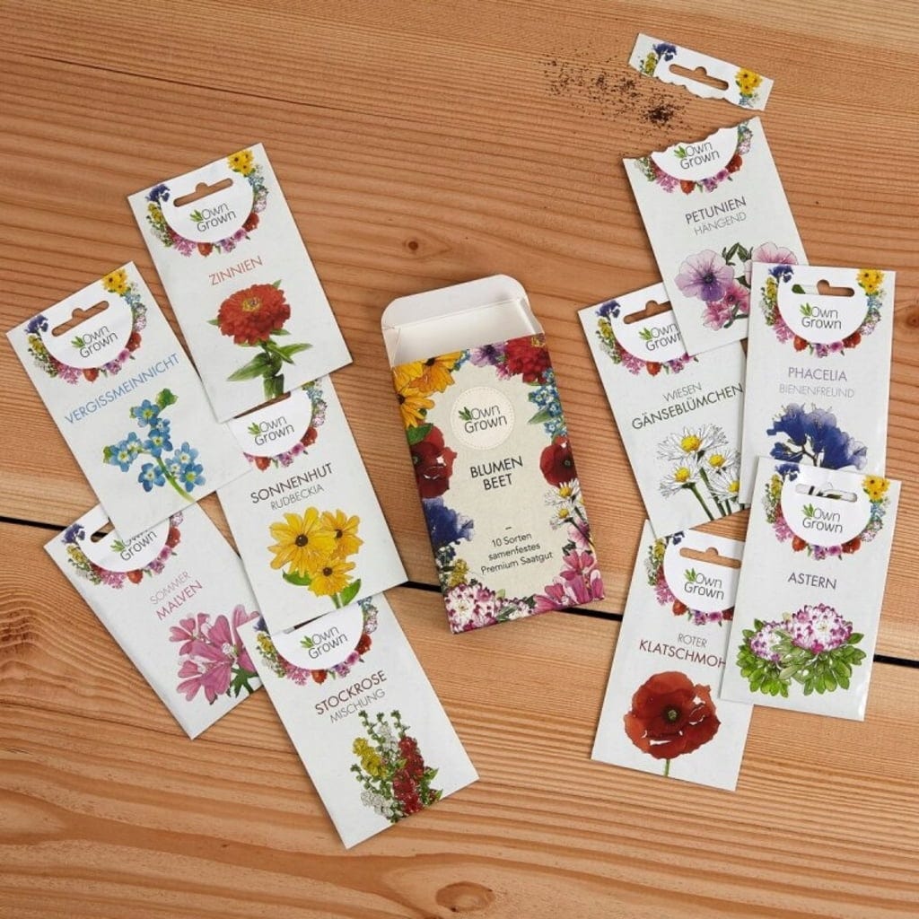  Blumen Beet 10er Set