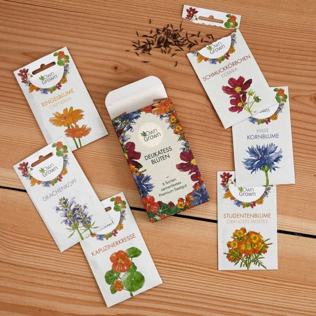  Delikatess-Blüten 6er Saatgut-Set