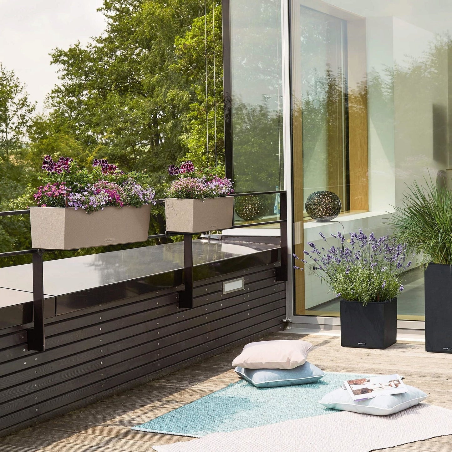 LECHUZA Pflanzgefäß BALCONERA Stone 50, Steingrau