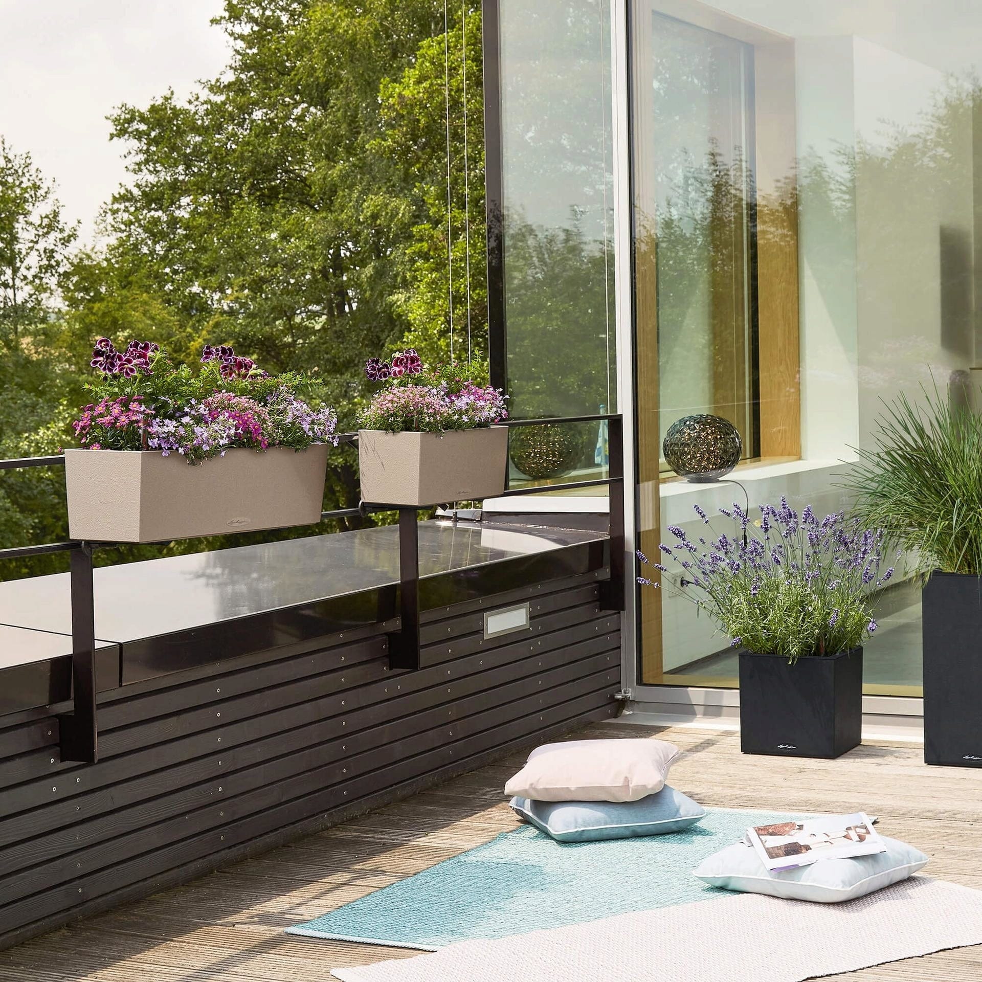 LECHUZA Pflanzgefäß BALCONERA Stone 50, Steingrau