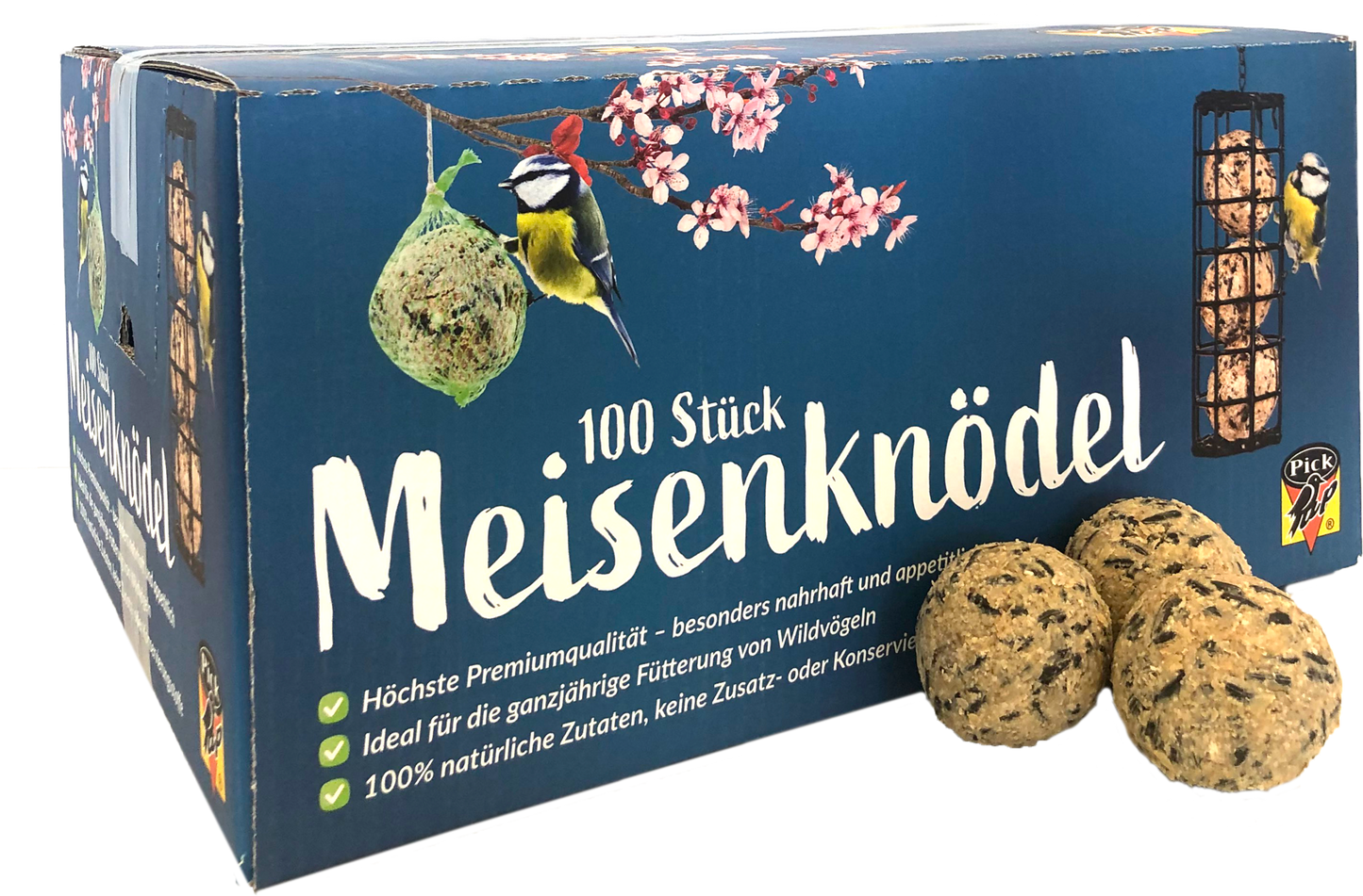 Meisenknödel Lose Im Karton Ohne Netz, 100 Stk. (100 Stück)