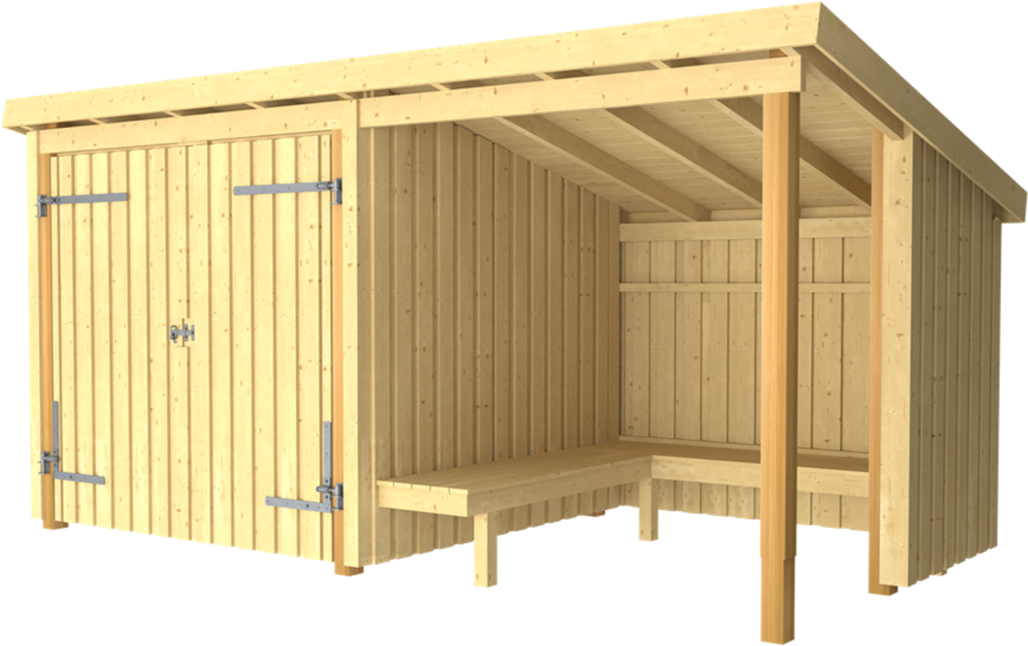 Plus Nordic Grillhütte/Gartenhaus - 9,5 M² - Typ 1A