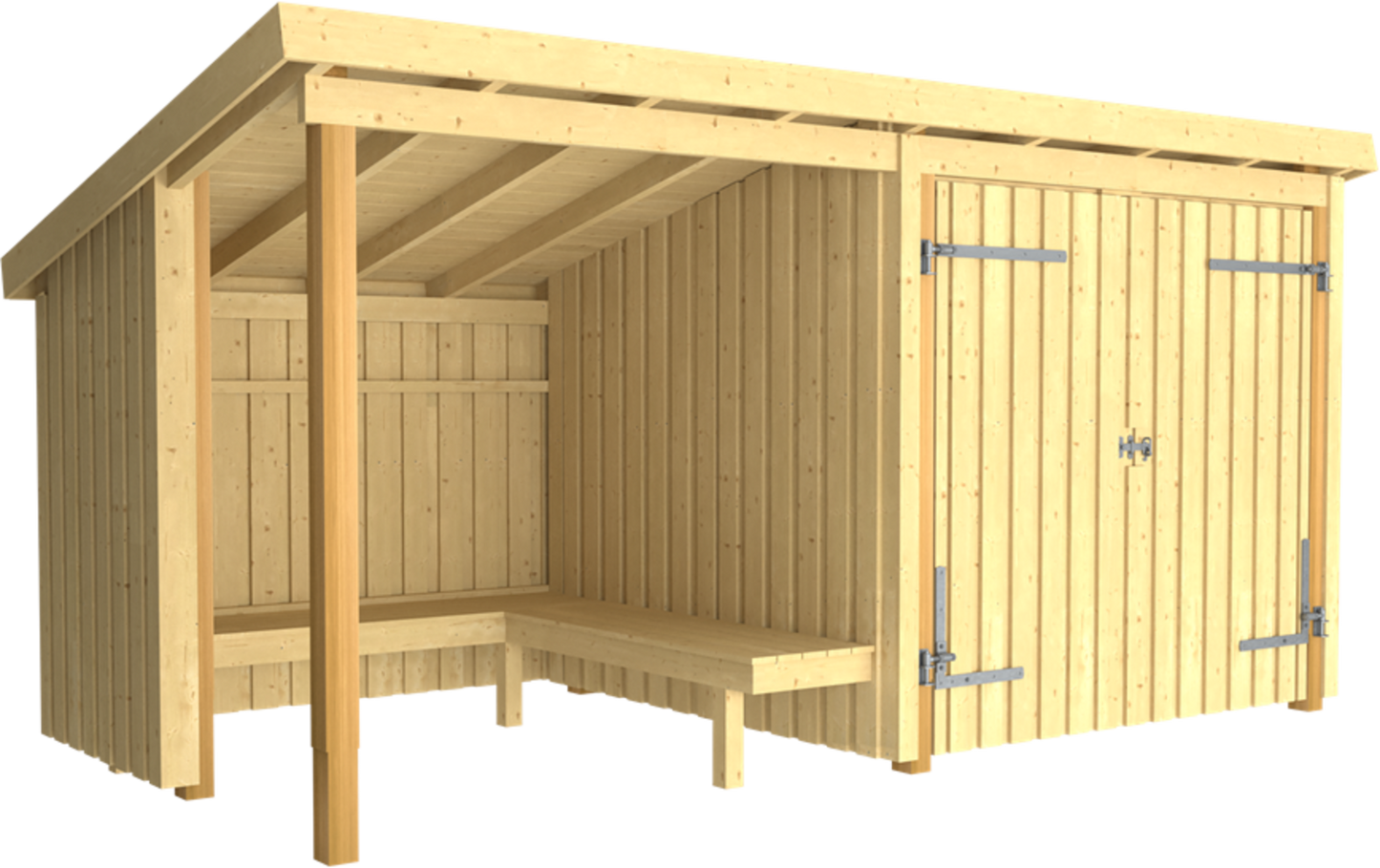Plus Nordic Grillhütte/Gartenhaus - 9,5 M² - Typ 1A