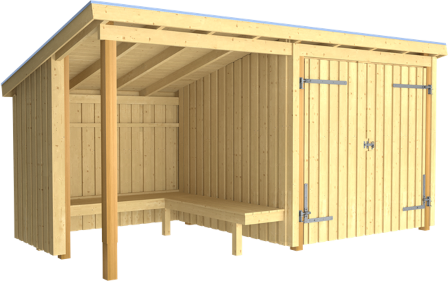 Plus Nordic Grillhütte/Gartenhaus - 9,5 M² - Typ 1B