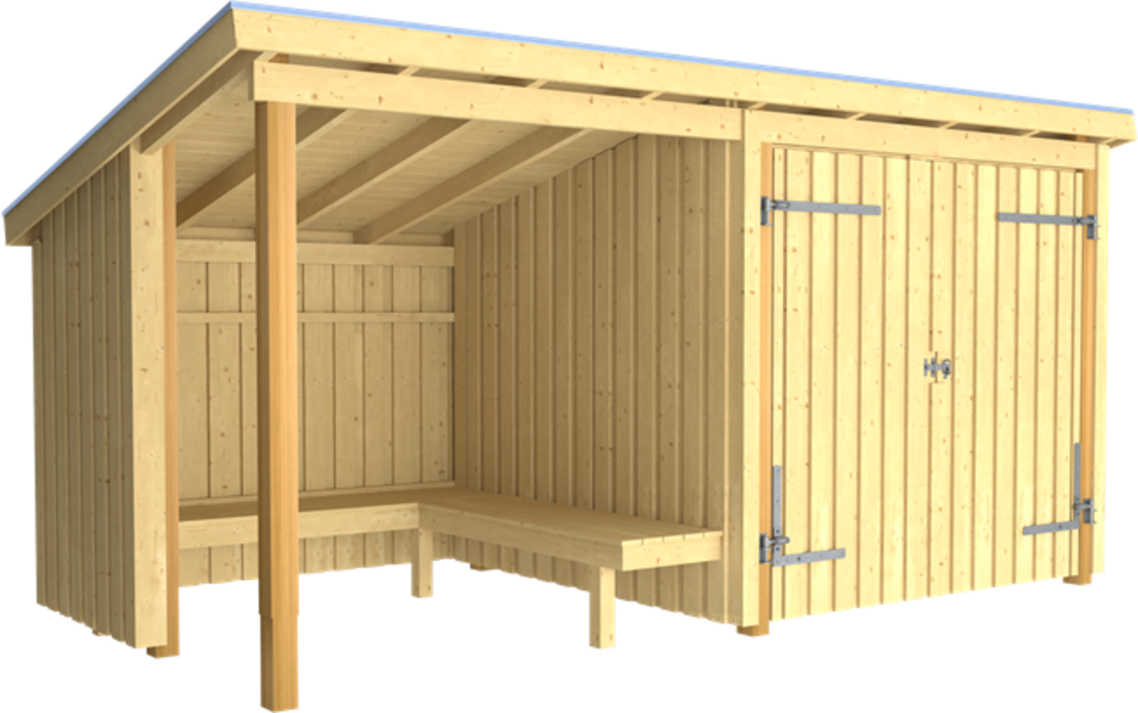 Plus Nordic Grillhütte/Gartenhaus - 9,5 M² - Typ 1B