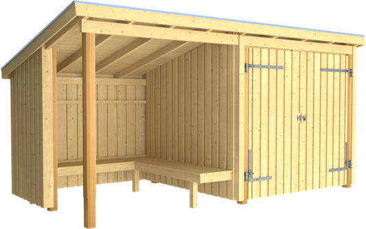 Plus Nordic Grillhütte/Gartenhaus - 9,5 M² - Typ 1B