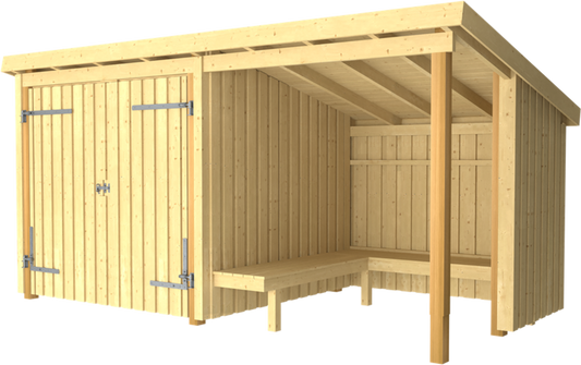 Plus Nordic Grillhütte/Gartenhaus - 9,5 M² - Typ 1C