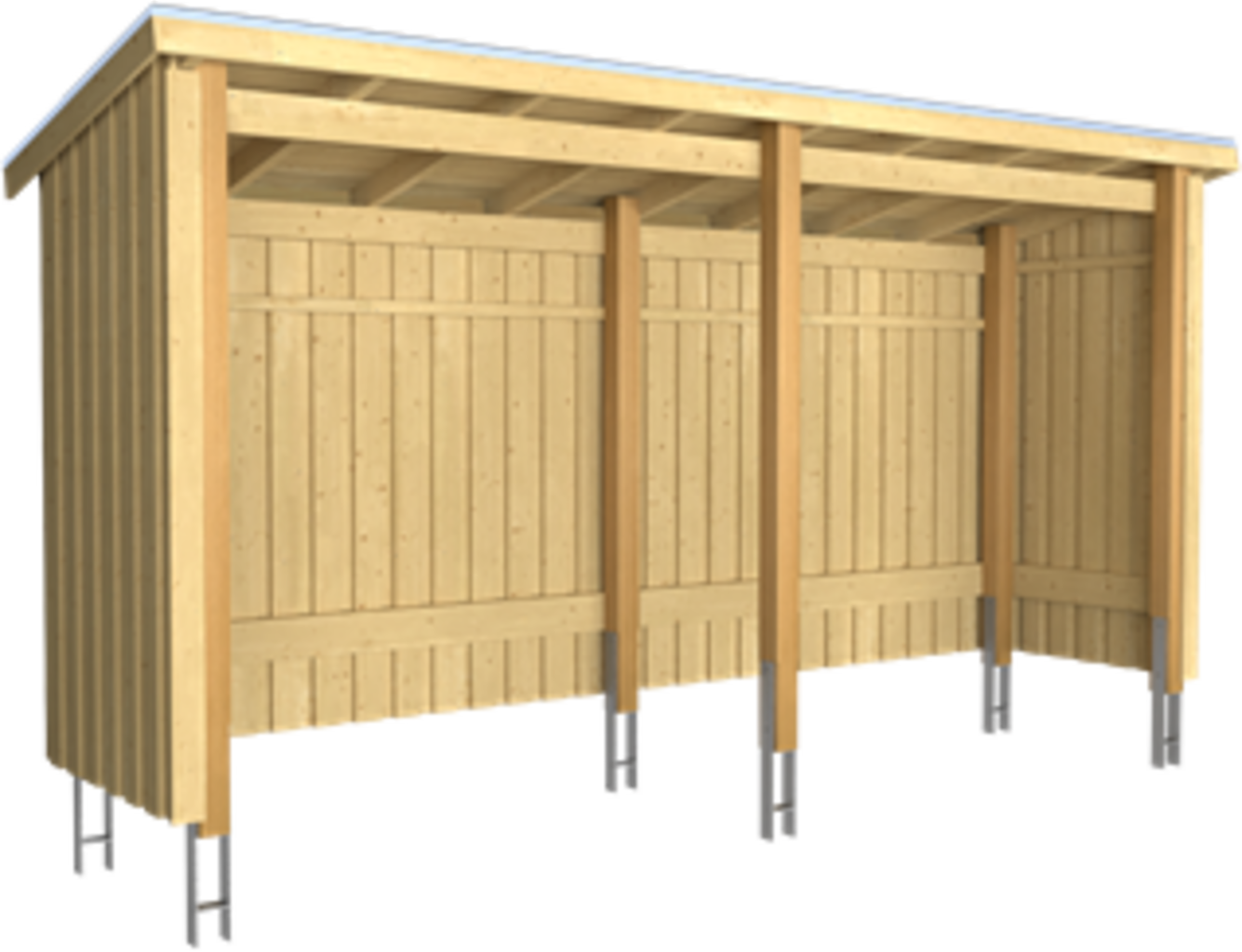 Plus Nordic Multi Gartenhaus 2 Module Inkl. Zubehör 4,7 M²