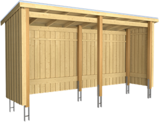 Plus Nordic Multi Gartenhaus 2 Module Inkl. Zubehör 4,7 M²