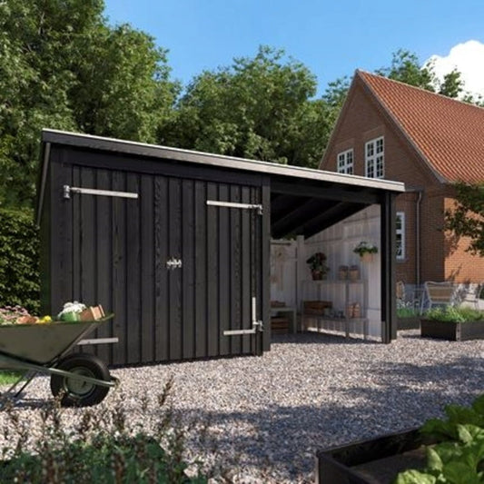 Plus Nordic Multi Gartenhaus 2 Module Mit Doppeltür 9,5 M²