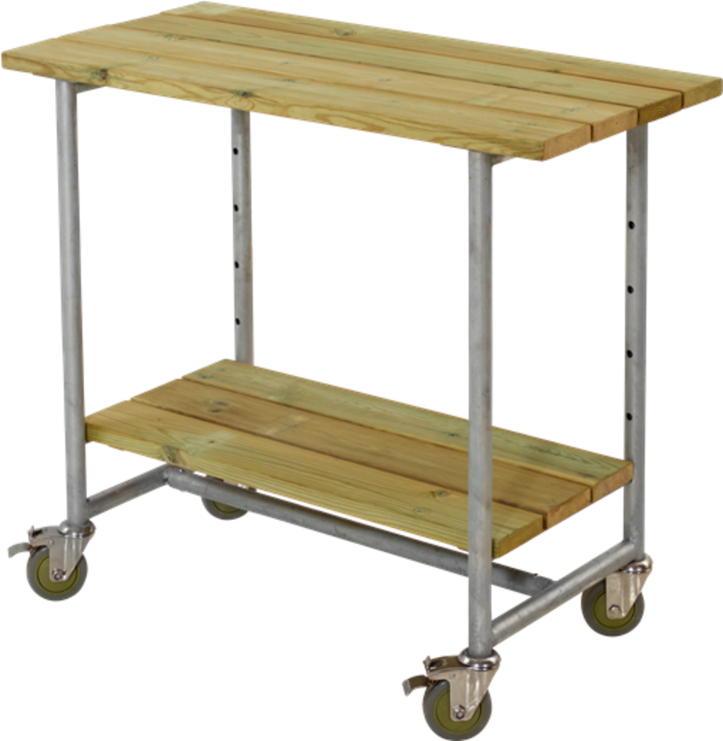Plus Urban Picnic Pflanz-/Grilltisch Mit 1 Regal, Kiefer
