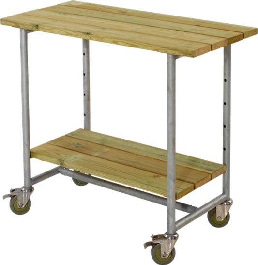Plus Urban Picnic Pflanz-/Grilltisch Mit 1 Regal, Kiefer