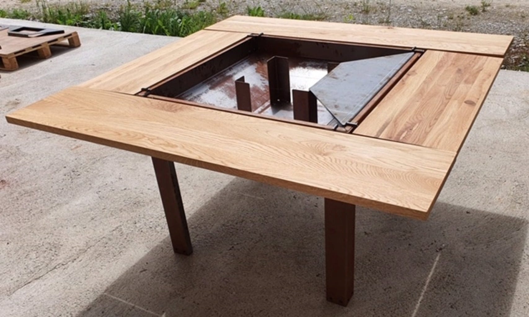  Feuerschale / Grilltisch "Calido", Höhe 90 Cm