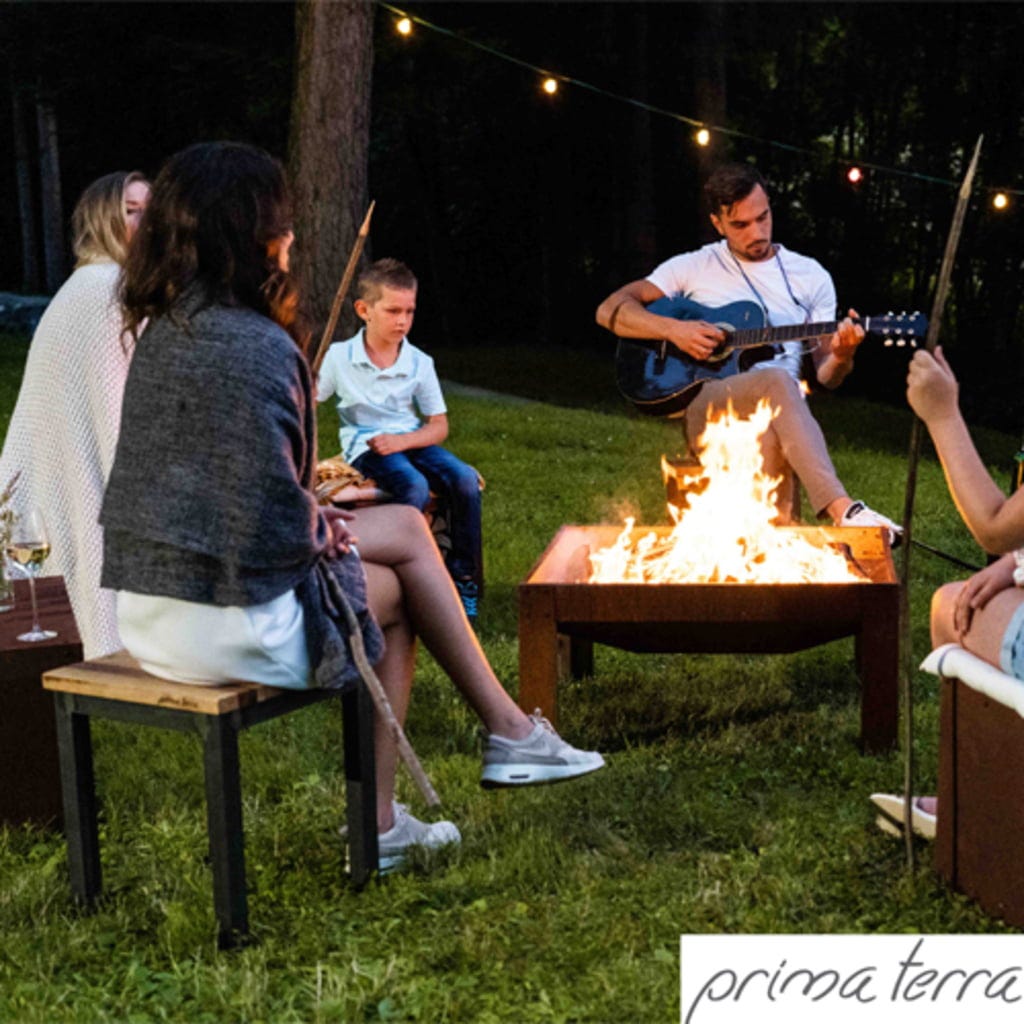  Feuerschale / Grilltisch "Calido", Höhe 90 Cm