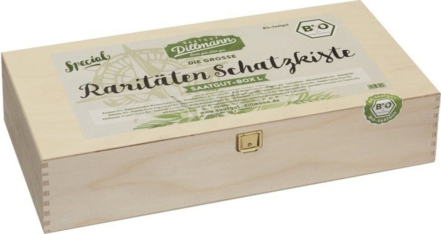  Raritäten-Schatzkiste Saatgut-Box L Bio