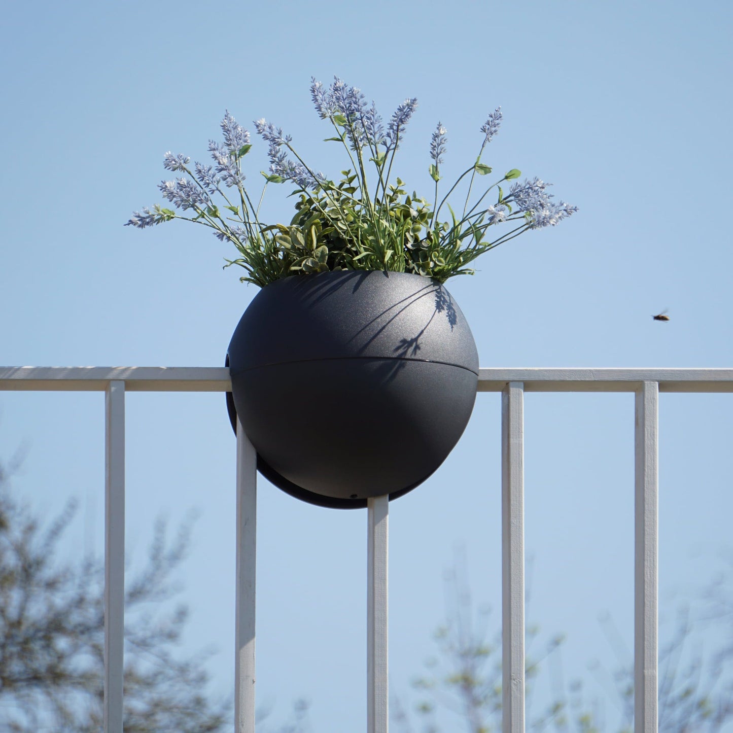  Geländertopf "Bloomball", Graphit (anthrazit)