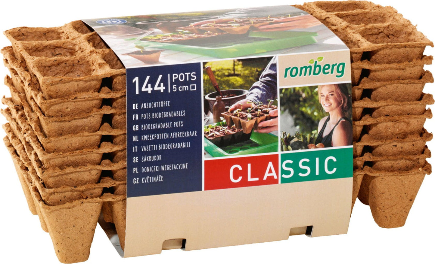  144 Anzuchttöpfe 5 Cm - 12 Strips à 12 Töpfe
