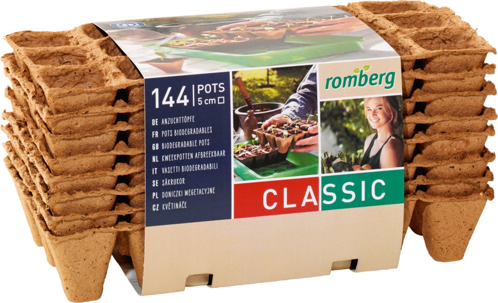  144 Anzuchttöpfe 5 Cm - 12 Strips à 12 Töpfe