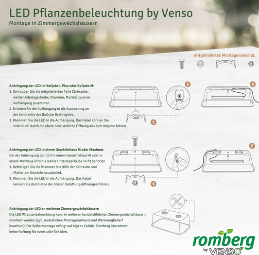  Climatic M Gewächshaus Set LED