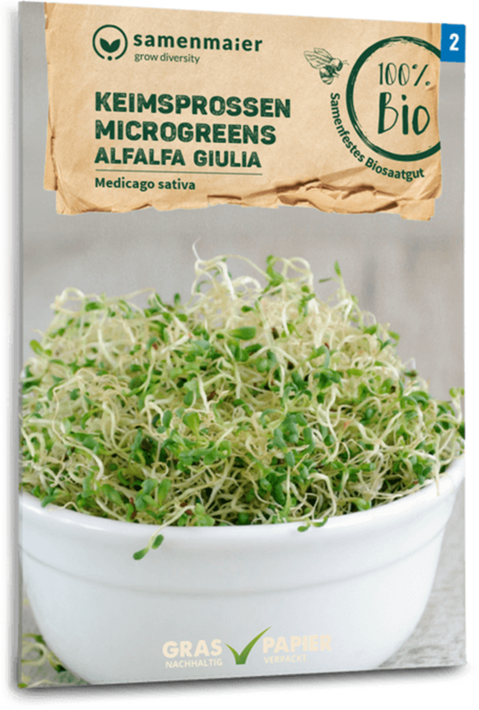  Bio Keimsprossen/Microgreens - Alfalfa Giulia