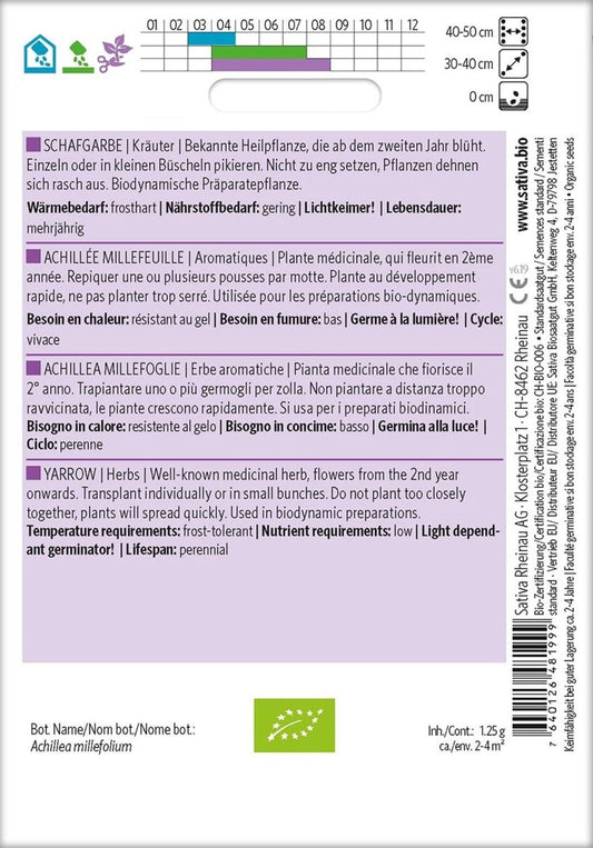  Bio Kräuter "Schafgarbe"
