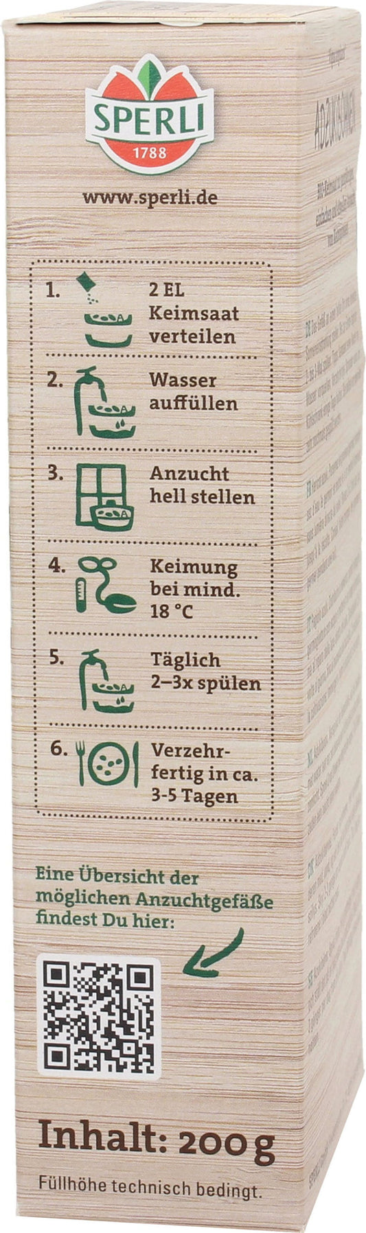  Bio Keimsprossen-Saat Adzukibohne