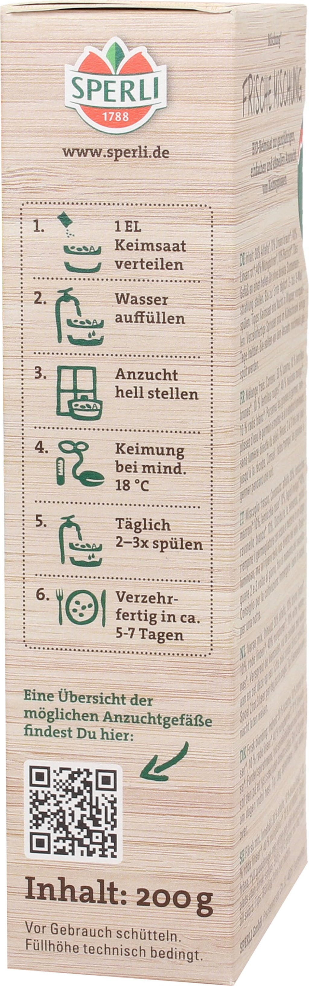  Bio Keimsprossen-Saat Frische Mischung