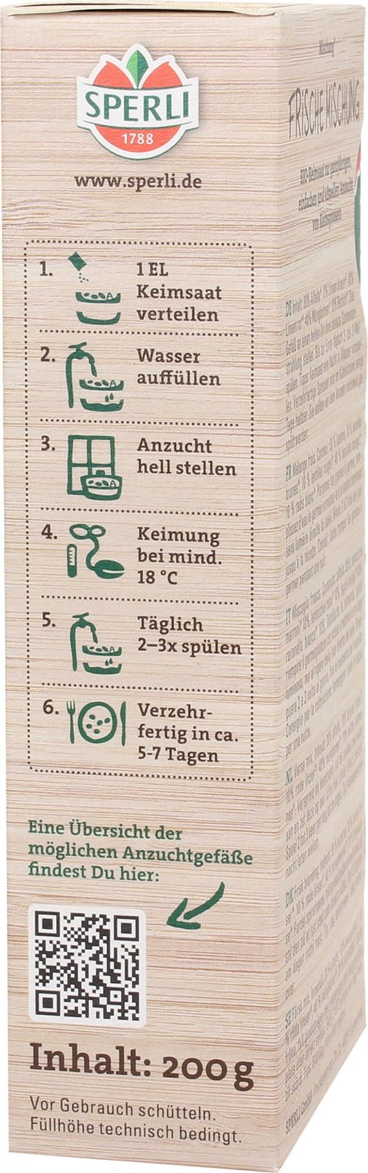 Bio Keimsprossen-Saat Frische Mischung