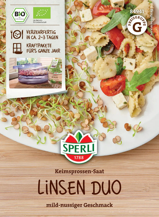  Bio Keimsprossen-Saat Linsen Duo