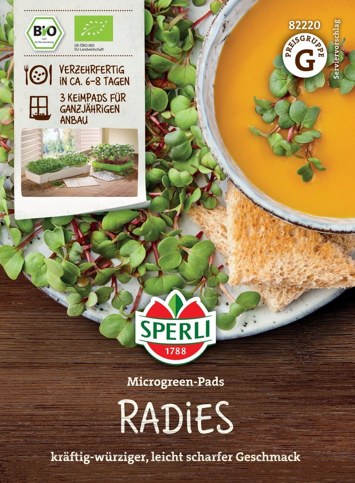  Bio Microgreen-Pads Radies